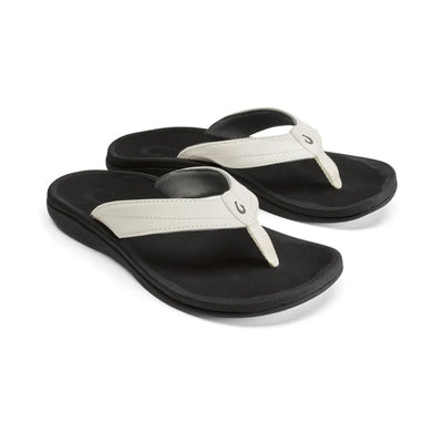 Olukai Women's Ohana Water-Friendly Sandals Bright White / Black 2