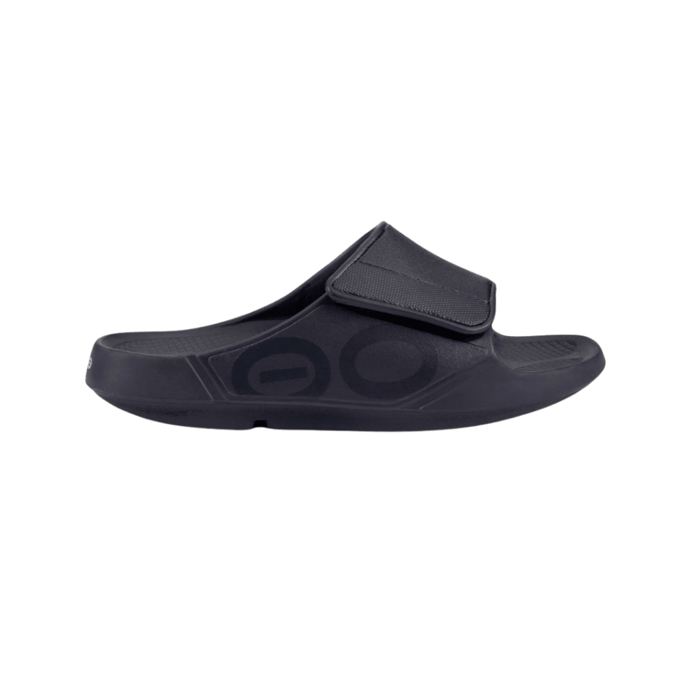 OOFOS OOahh Sport Flex Slide - Unisex - Matte Black 1