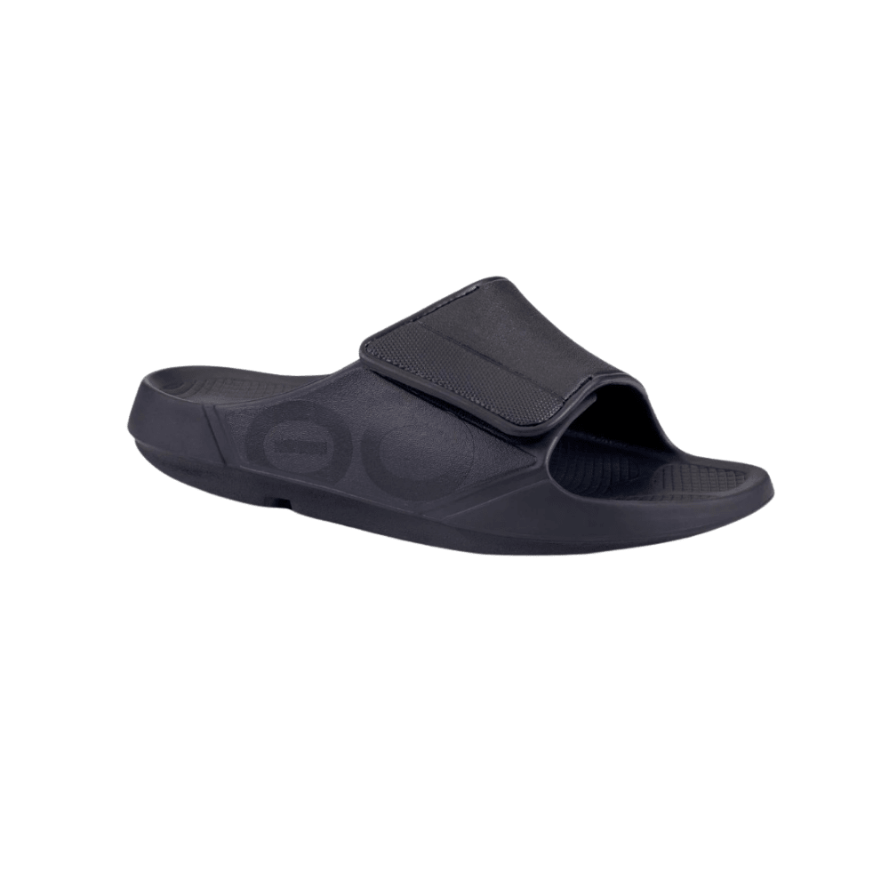 OOFOS OOahh Sport Flex Slide - Unisex - Matte Black 2