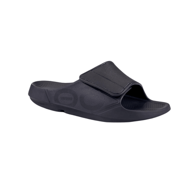 OOFOS OOahh Sport Flex Slide - Unisex - Matte Black 2
