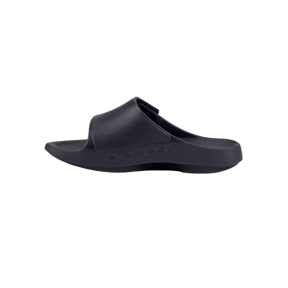 OOFOS OOahh Sport Flex Slide - Unisex - Matte Black 5