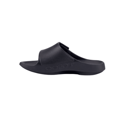 OOFOS OOahh Sport Flex Slide - Unisex - Matte Black 5