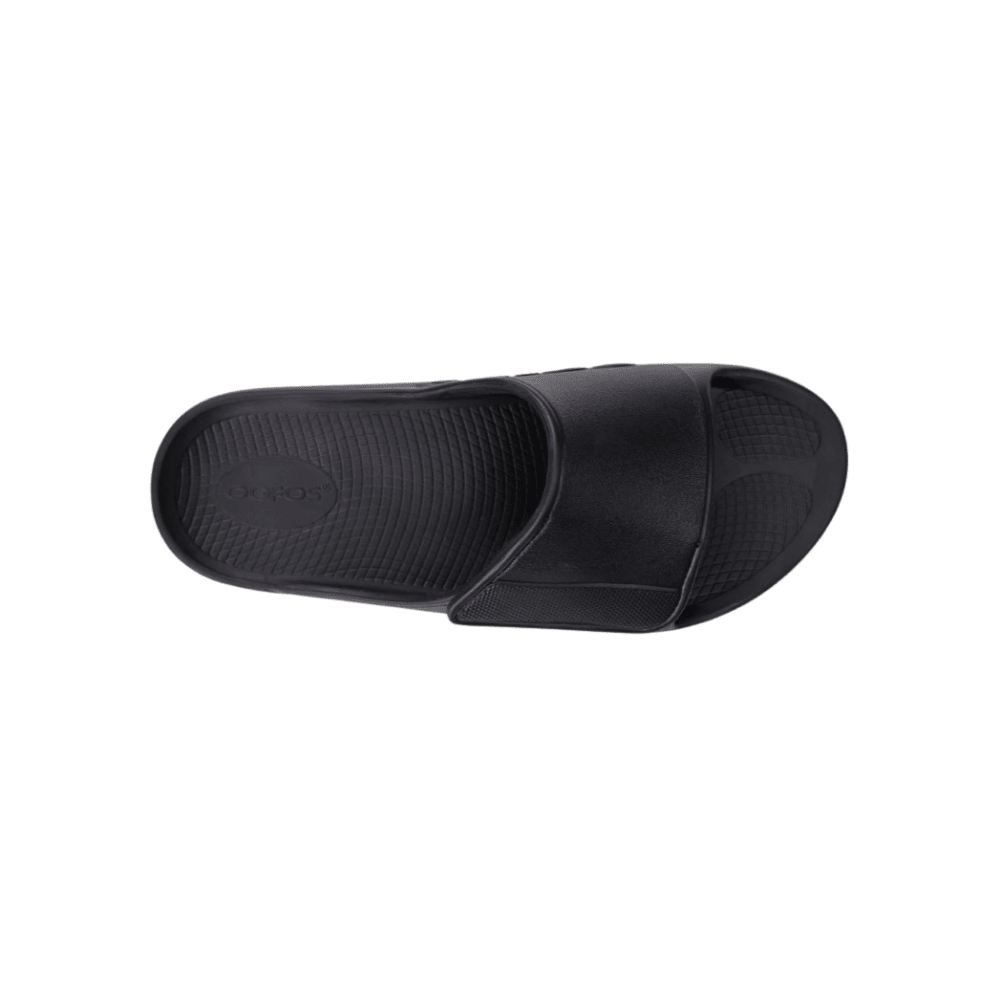 OOFOS OOahh Sport Flex Slide - Unisex - Matte Black 6