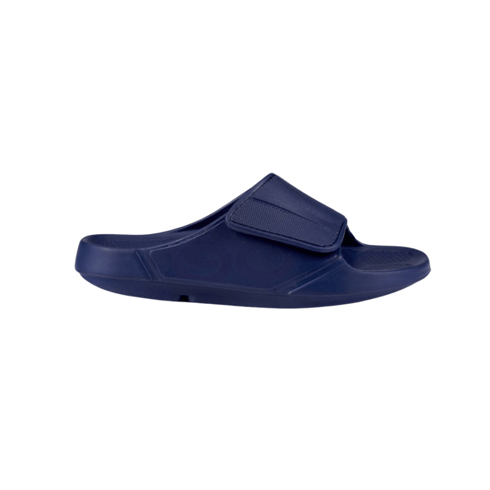 OOFOS OOahh Sport Flex Slide - Unisex - Navy 1