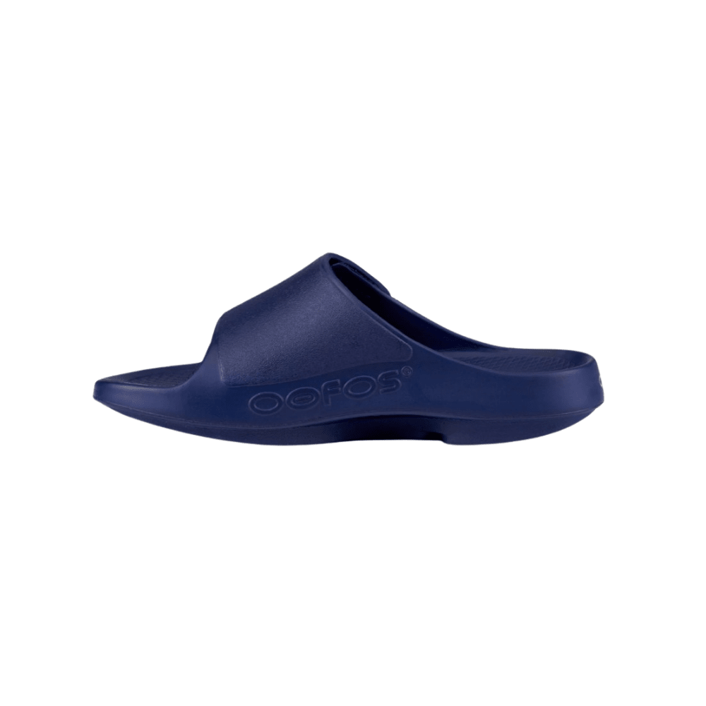 OOFOS OOahh Sport Flex Slide - Unisex - Navy 6