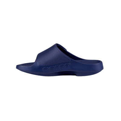 OOFOS OOahh Sport Flex Slide - Unisex - Navy 6