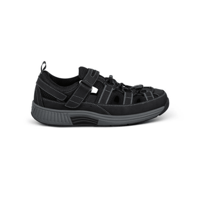 Orthofeet Clearwater Men's Fisherman Sandals Black 1