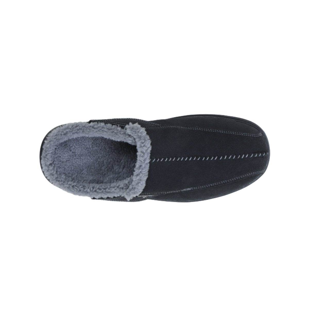 Orthofeet Men’s Asheville Custom Orthotic Compatible Slippers – Black 7