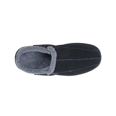 Orthofeet Men’s Asheville Custom Orthotic Compatible Slippers – Black 7