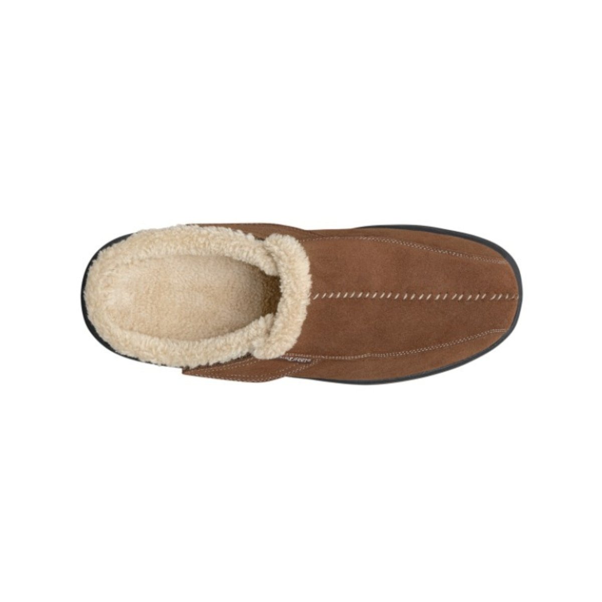 Orthofeet Men’s Asheville Orthopedic Leather Slippers – Brown 2