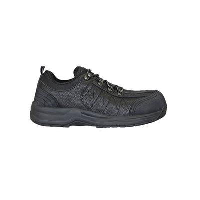 Orthofeet Men’s Basalt Waterproof Composite Toe Work Shoes – Black 1