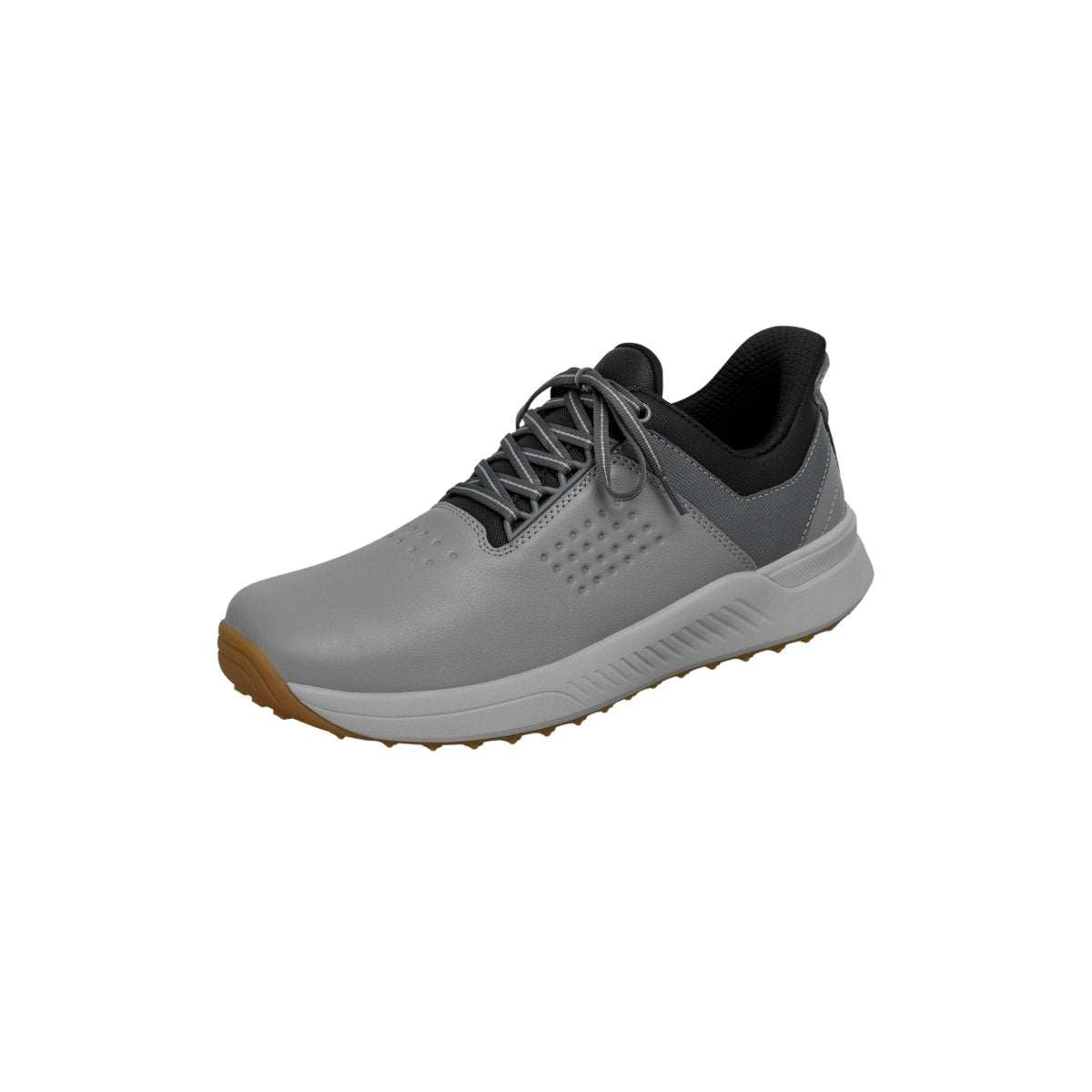Orthofeet Men's Birdie Hands-Free Water-Repellent Golf Shoes – Gray 8