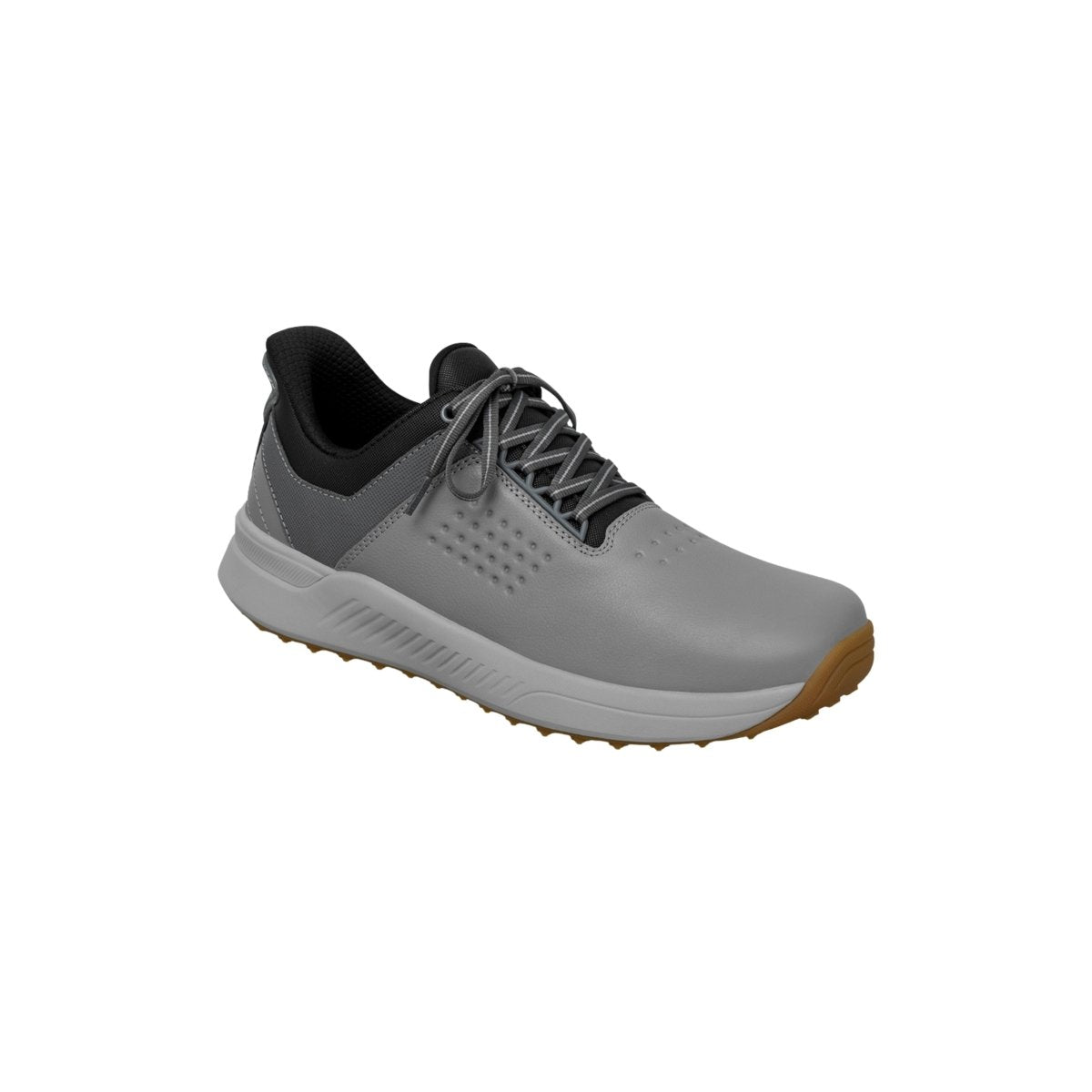 Orthofeet Men's Birdie Hands-Free Water-Repellent Golf Shoes – Gray 7