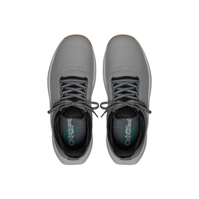 Orthofeet Men's Birdie Hands-Free Water-Repellent Golf Shoes – Gray 5