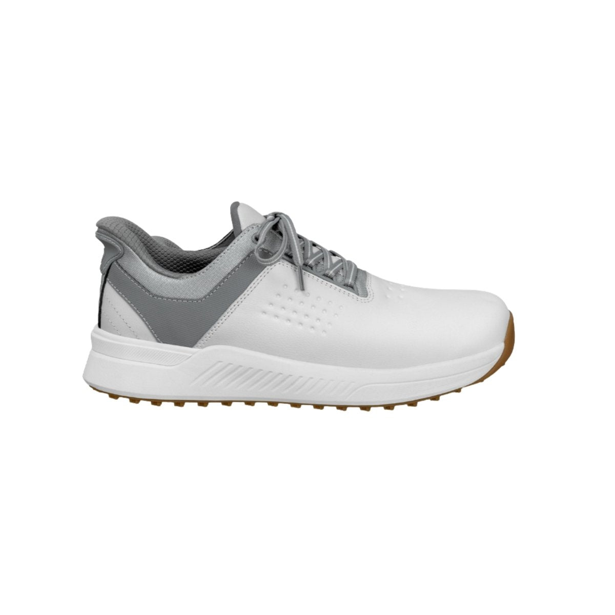 Orthofeet Men's Birdie Hands-Free Water-Repellent Golf Shoes - White 1