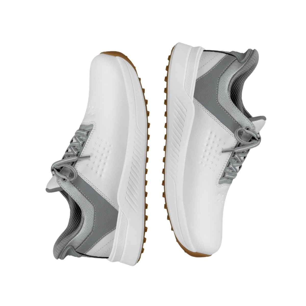 Orthofeet Men's Birdie Hands-Free Water-Repellent Golf Shoes - White 4