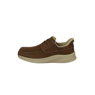 Orthofeet Men's Commander - Hands-Free Boat Shoe - Brown 5