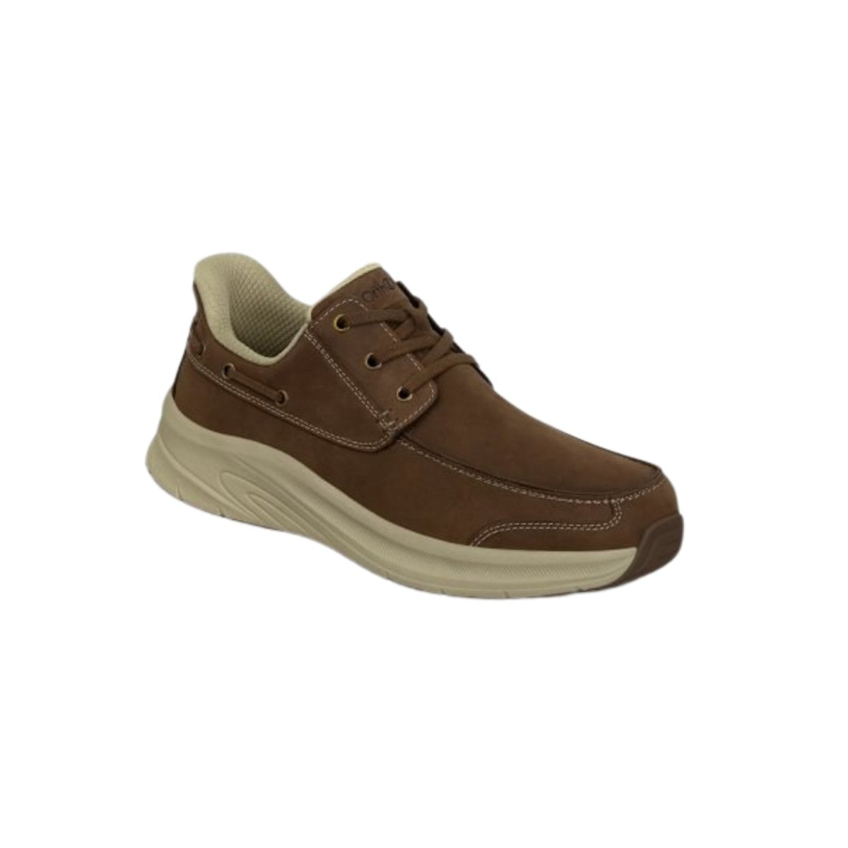 Orthofeet Men's Commander - Hands-Free Boat Shoe - Brown 3