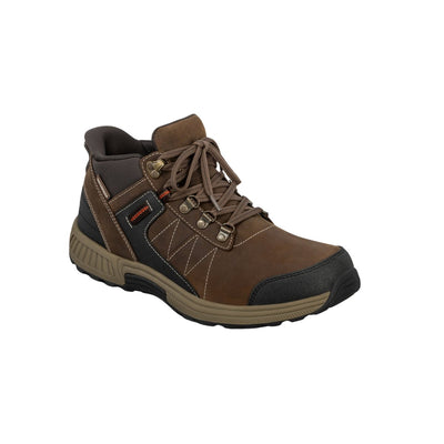 Orthofeet Men's Dalton Hands-Free Waterproof Hiking Boot – Brown 5