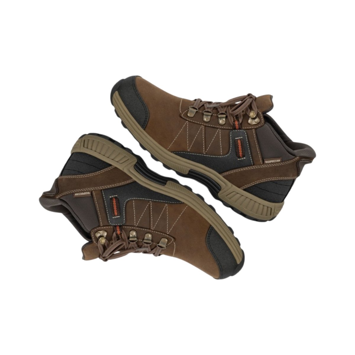 Orthofeet Men's Dalton Hands-Free Waterproof Hiking Boot – Brown 8