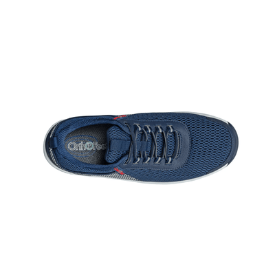 Orthofeet Men's Edgewater Comfortable and Supportive Sneaker - Blue 5