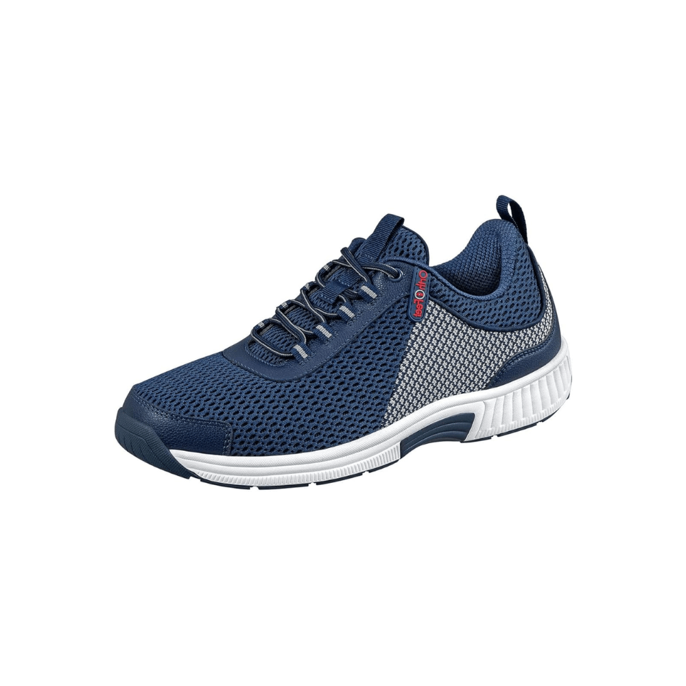 Orthofeet Men's Edgewater Comfortable and Supportive Sneaker - Blue 3