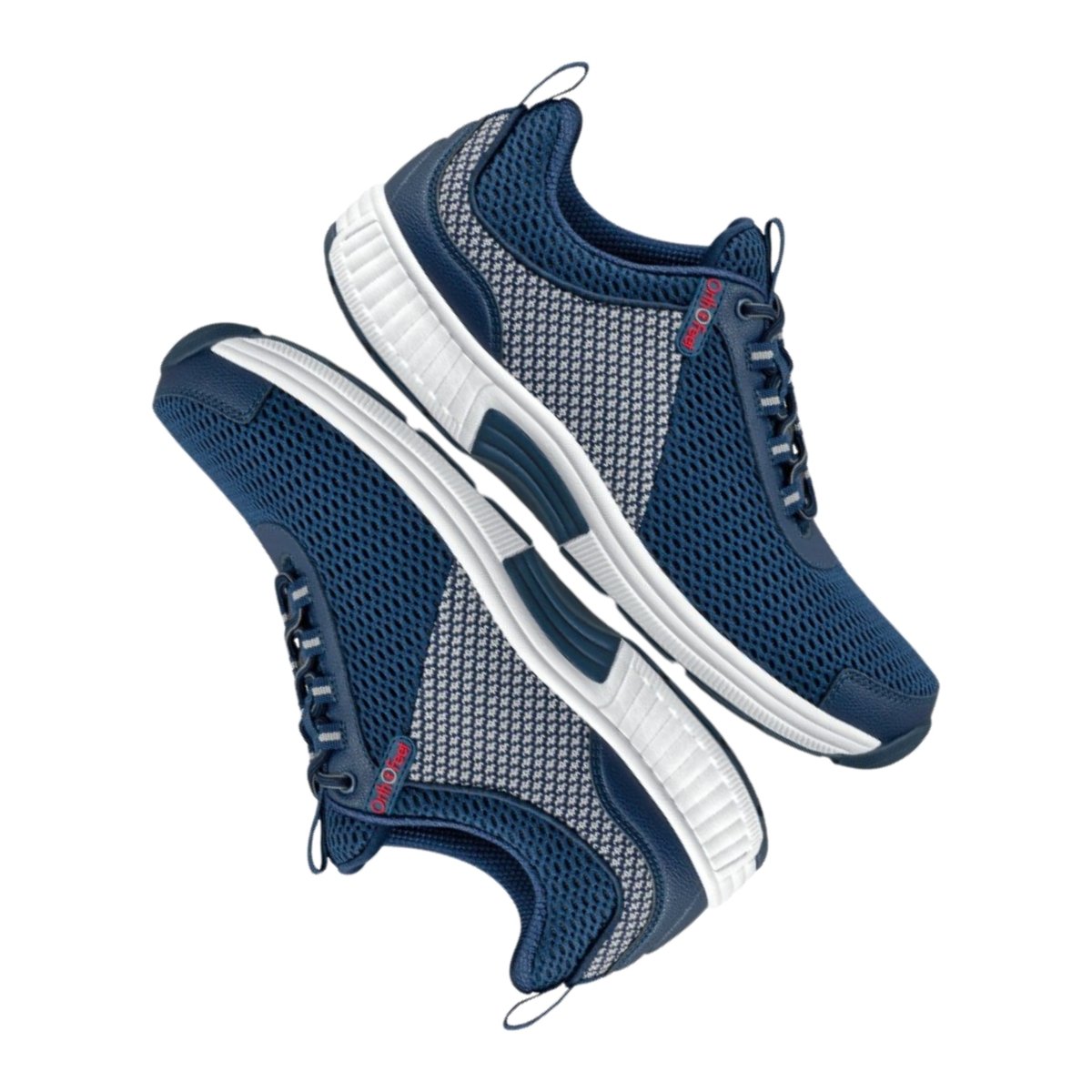 Orthofeet Men's Edgewater Orthopedic Walking Shoes - Blue 8