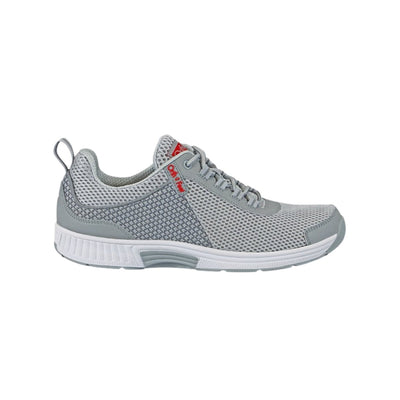 Orthofeet Men’s Edgewater Stretch Knit Orthopedic Walking Shoes – Gray 1
