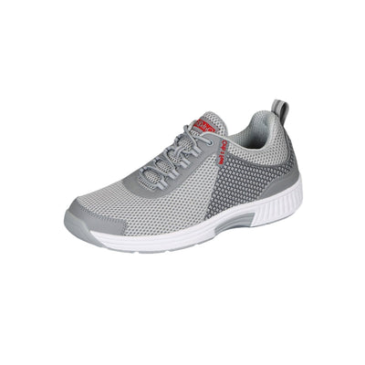 Orthofeet Men’s Edgewater Stretch Knit Orthopedic Walking Shoes – Gray 3