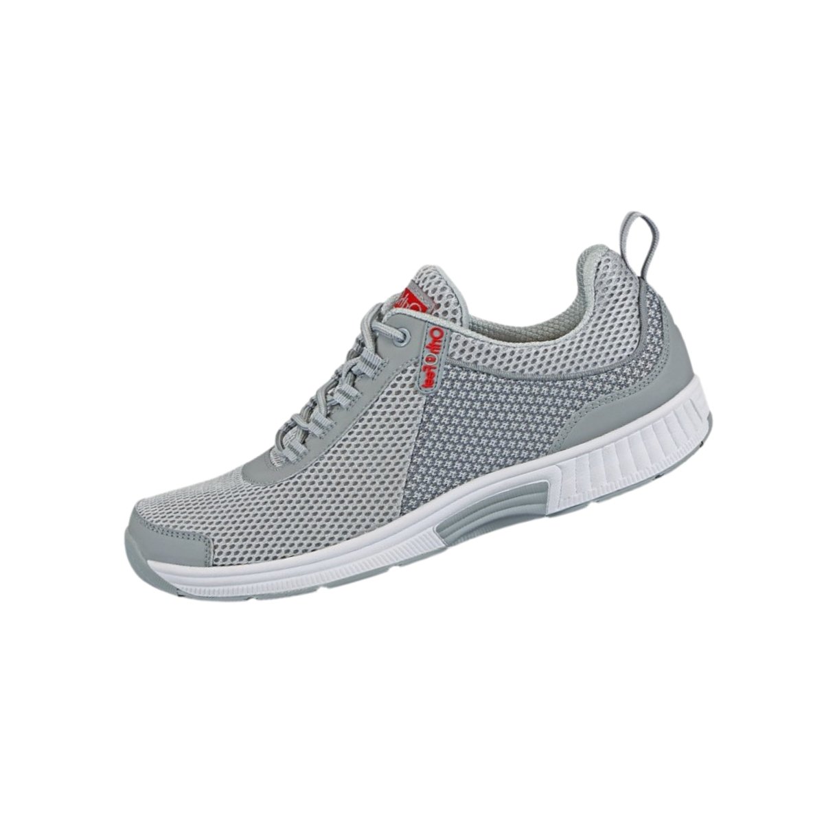 Orthofeet Men’s Edgewater Stretch Knit Orthopedic Walking Shoes – Gray 6