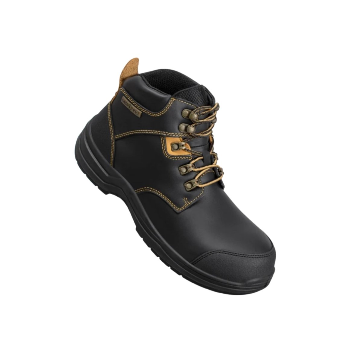 Orthofeet Men’s Granite Waterproof Work Boots – Black 6