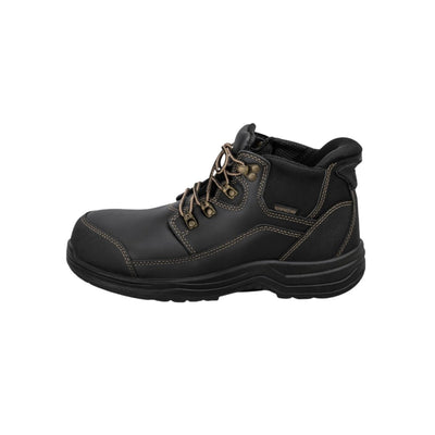 Orthofeet Men's Graphite Hands-Free Waterproof Work Boots - Black 4