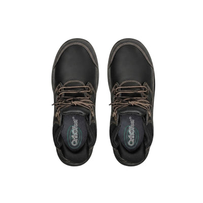 Orthofeet Men's Graphite Hands-Free Waterproof Work Boots - Black 8