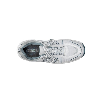 Orthofeet Men's Monterey Bay Tie-Less Athletic Sneakers – White 7