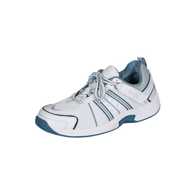 Orthofeet Men's Monterey Bay Tie-Less Athletic Sneakers – White 3