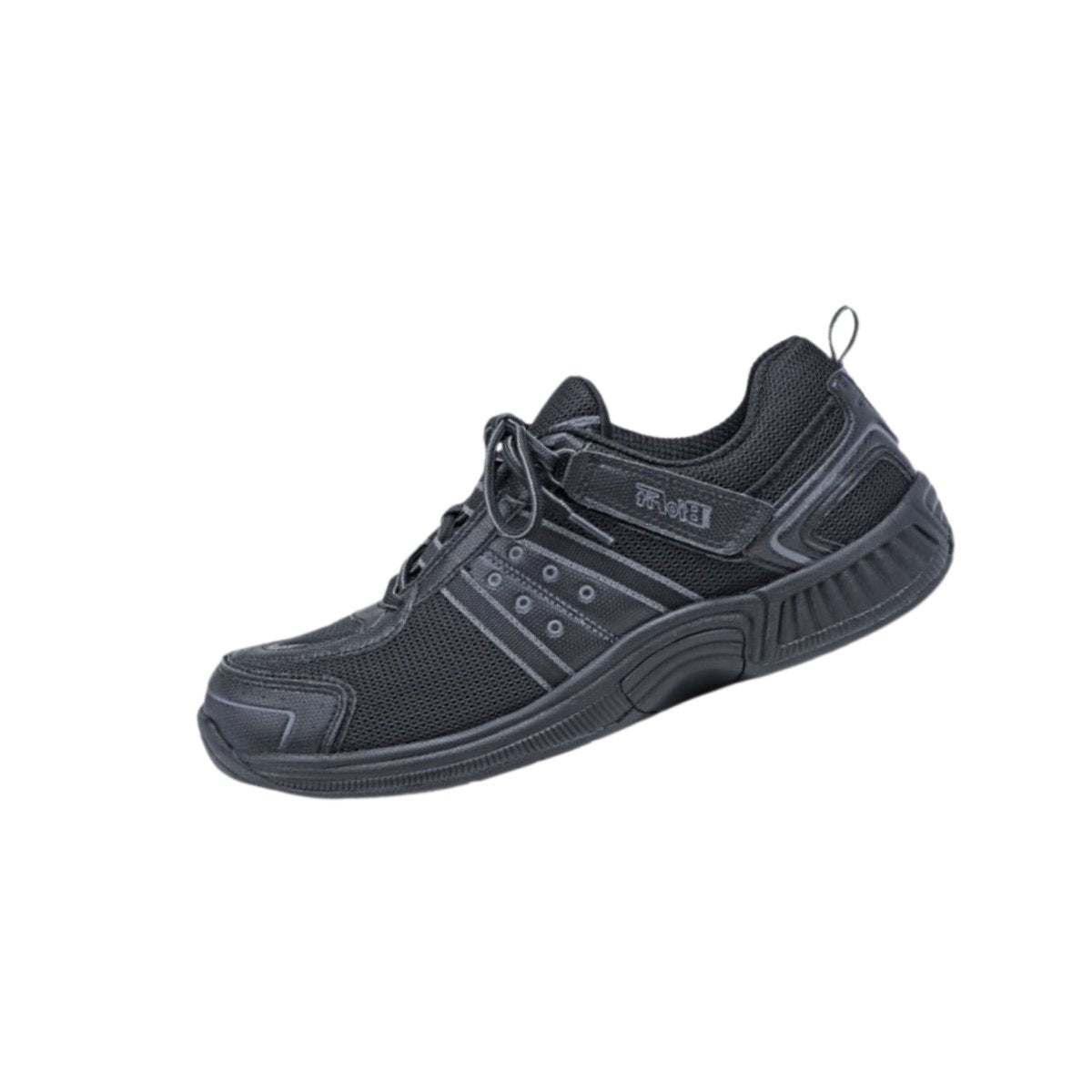 Orthofeet Men's Monterey Bay Tie-Less Walking Shoes – Black 8