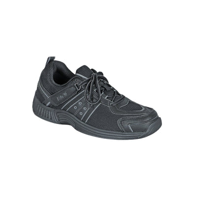 Orthofeet Men's Monterey Bay Tie-Less Walking Shoes – Black 6
