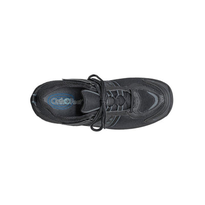 Orthofeet Men's Monterey Bay Tie-Less Walking Shoes – Black 3