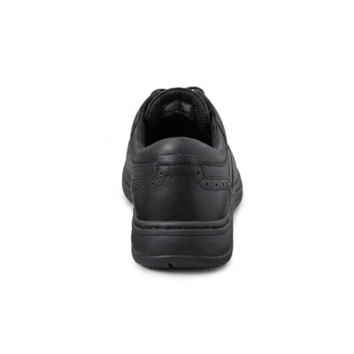 Orthofeet Men's Moreno Leather Orthotic Walking Shoes - Black 2