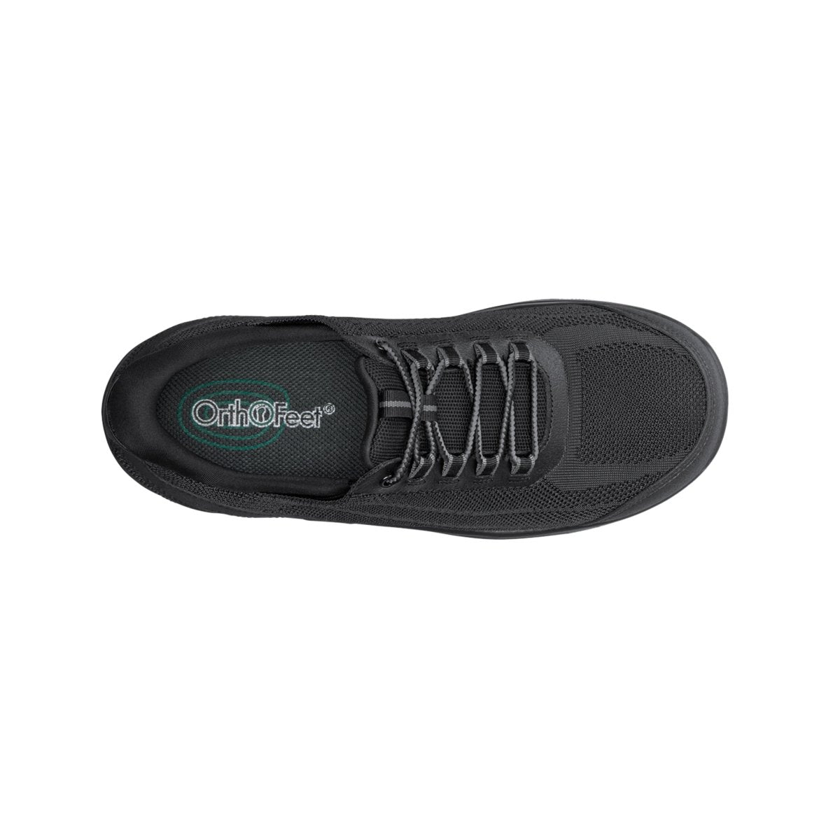 Orthofeet Men's Onyx Hands-Free Safety Toe Work Shoes - Black 7