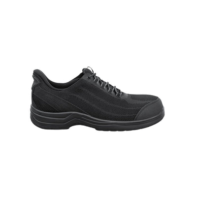 Orthofeet Men's Onyx Hands-Free Safety Toe Work Shoes - Black 1