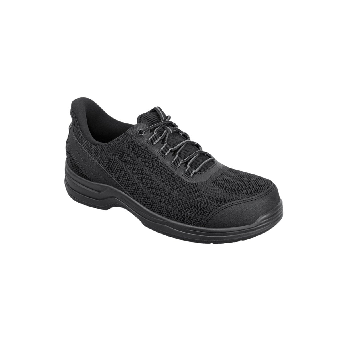 Orthofeet Men's Onyx Hands-Free Safety Toe Work Shoes - Black 6