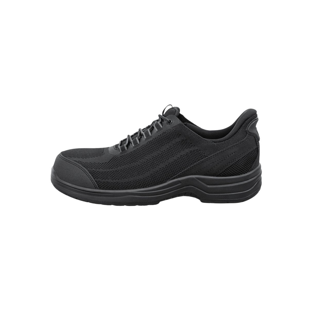 Orthofeet Men's Onyx Hands-Free Safety Toe Work Shoes - Black 4