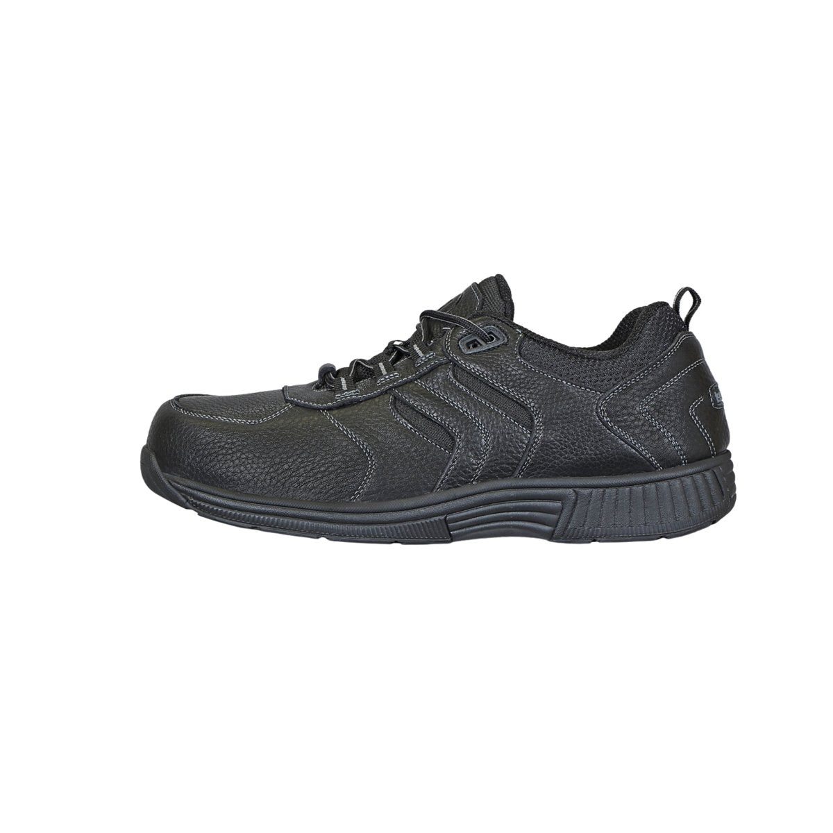 Orthofeet Men’s Pacific Palisades Waterproof Leather Sneakers – Black 5