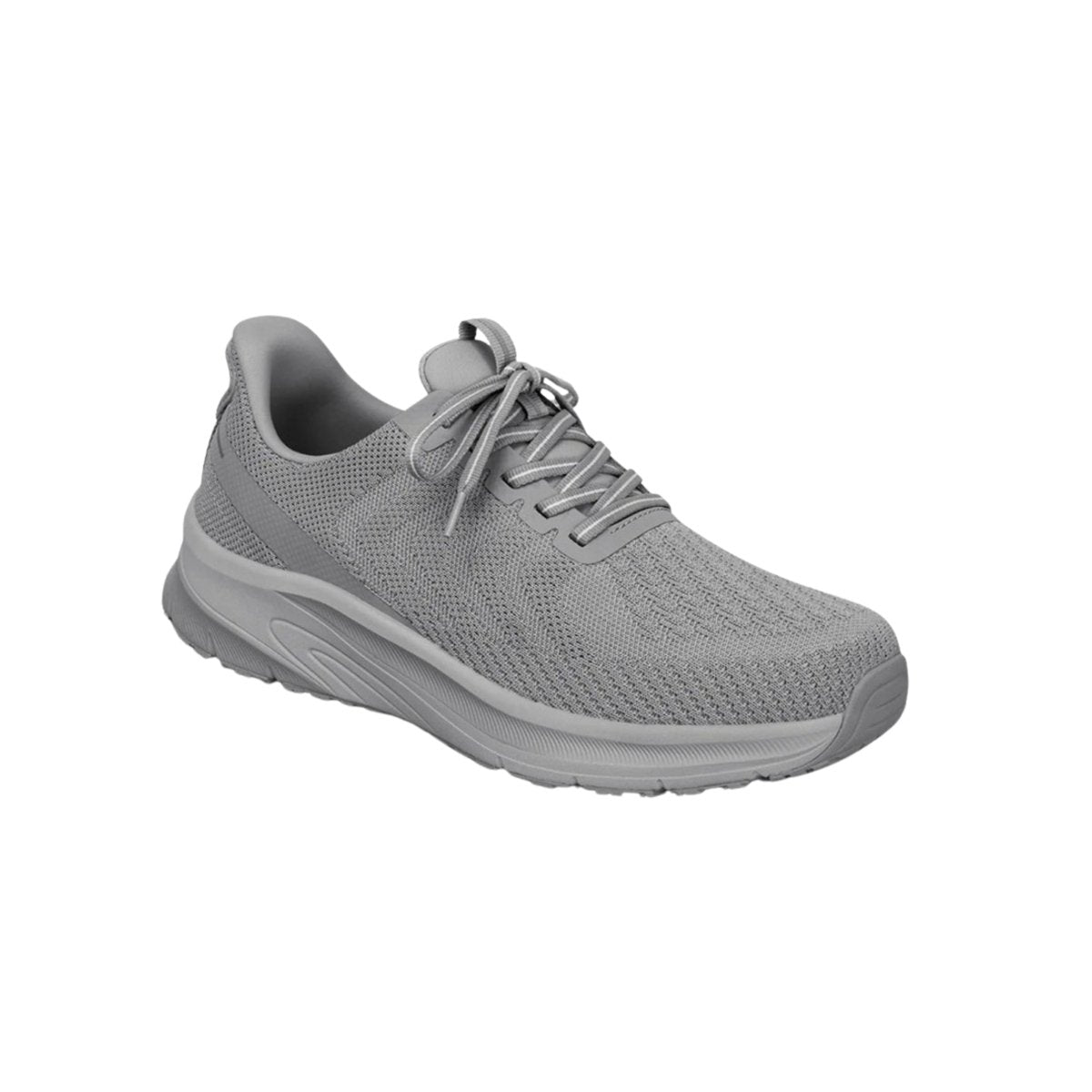 Orthofeet Men’s Tilos Hands-Free Plantar Fasciitis Sneakers – Gray/Gray 3