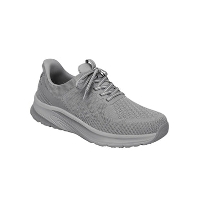Orthofeet Men’s Tilos Hands-Free Plantar Fasciitis Sneakers – Gray/Gray 3