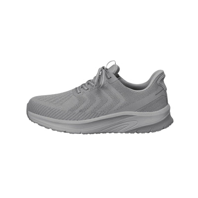 Orthofeet Men’s Tilos Hands-Free Plantar Fasciitis Sneakers – Gray/Gray 2