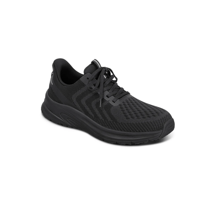 Orthofeet Men’s Tilos Hands‑Free Athletic Sneaker – Black 20018M 1