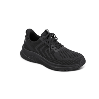 Orthofeet Men’s Tilos Hands‑Free Athletic Sneaker – Black 20018M 1