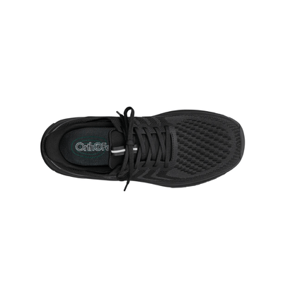 Orthofeet Men’s Tilos Hands‑Free Athletic Sneaker – Black 20018M 3